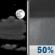 Tonight: Partly Cloudy then Chance Rain Showers